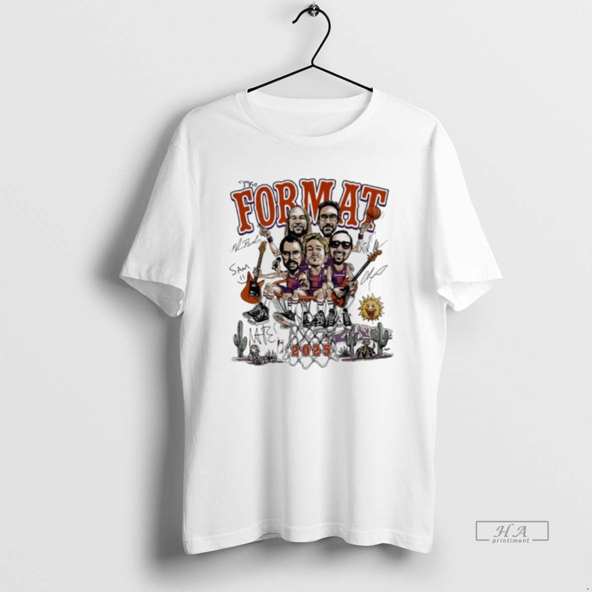 Official The Format Phoenix 2025 Tour Signatures Caricature