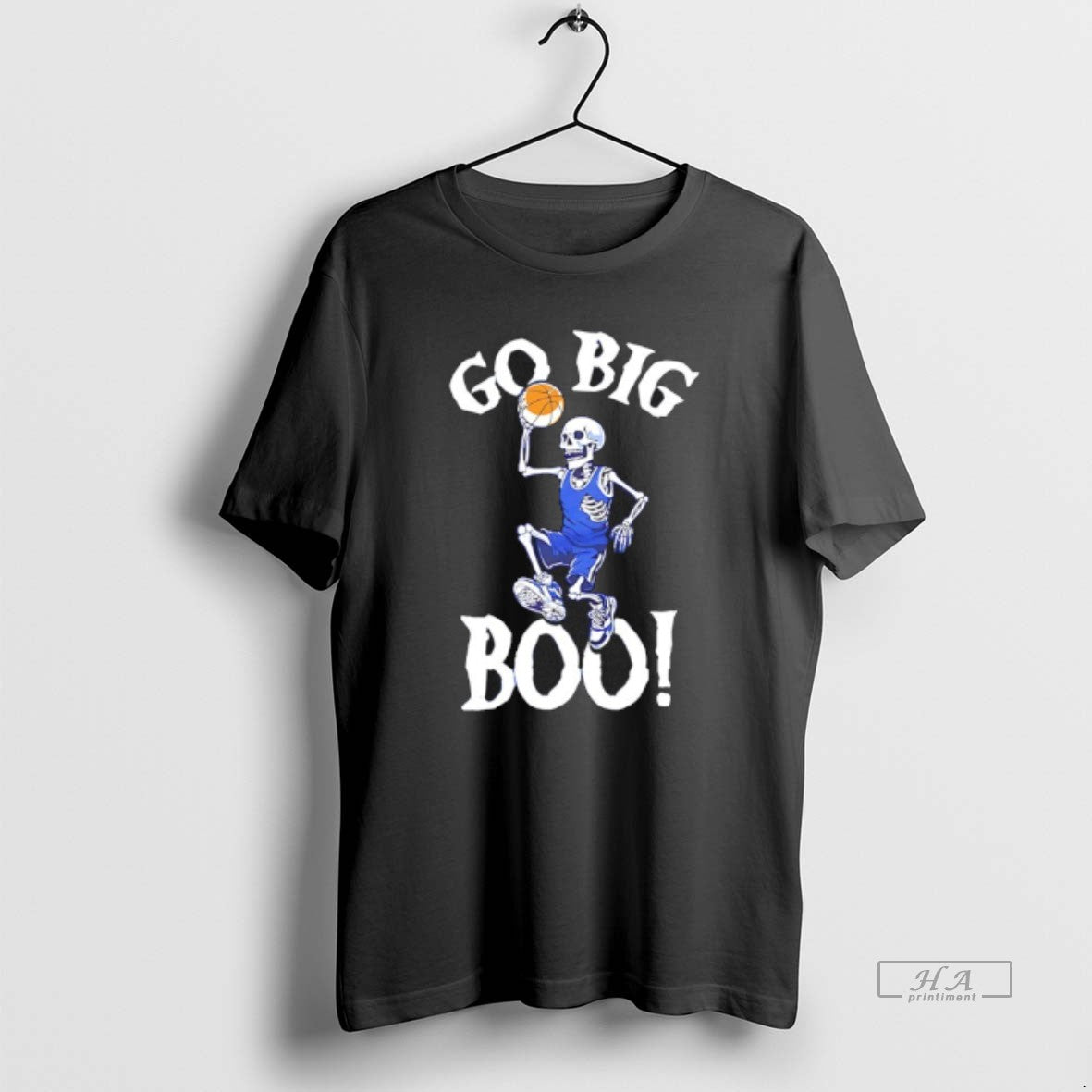 Official The Go Big Boo Skeleton Basketball