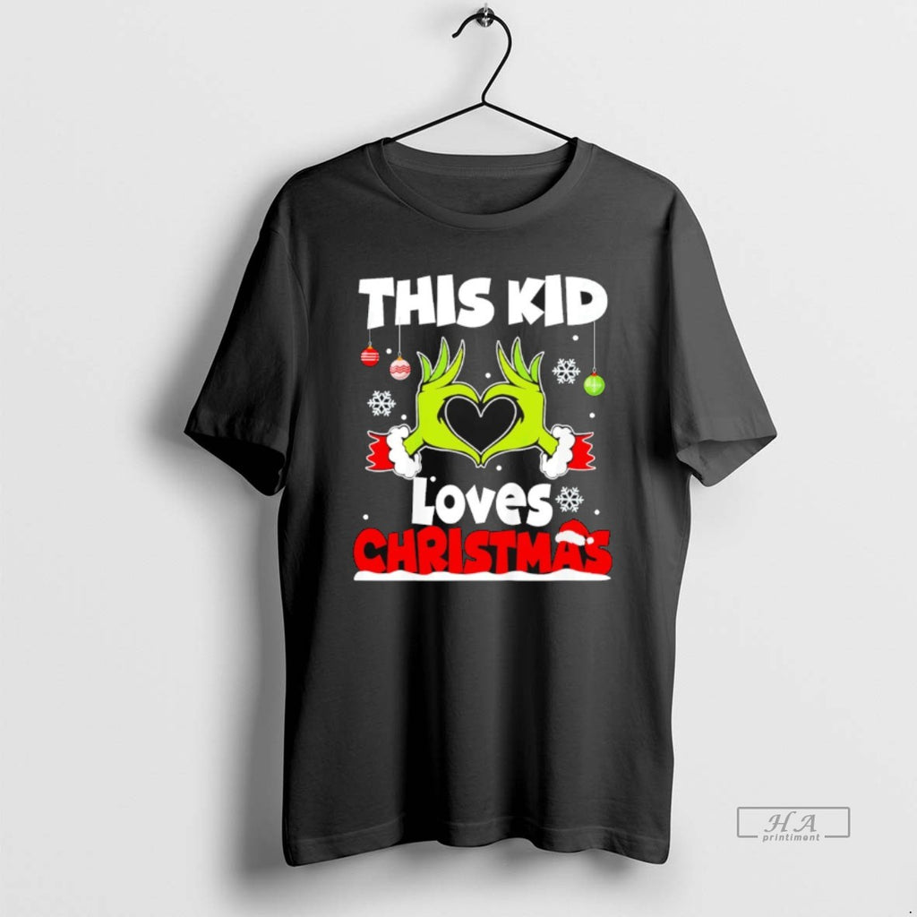 Official The Grinch This Kid Loves Christmas Xmas