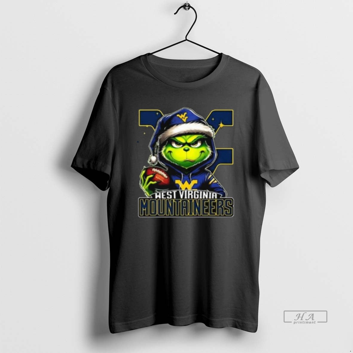 Official The Grinch X West Virginia Mountaineers Football 2025 Long Sleve