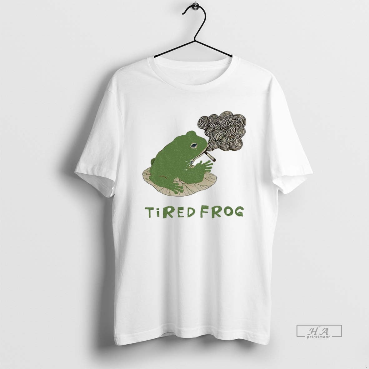 Official Tired Japanese Frog Smoking Funny Meme
