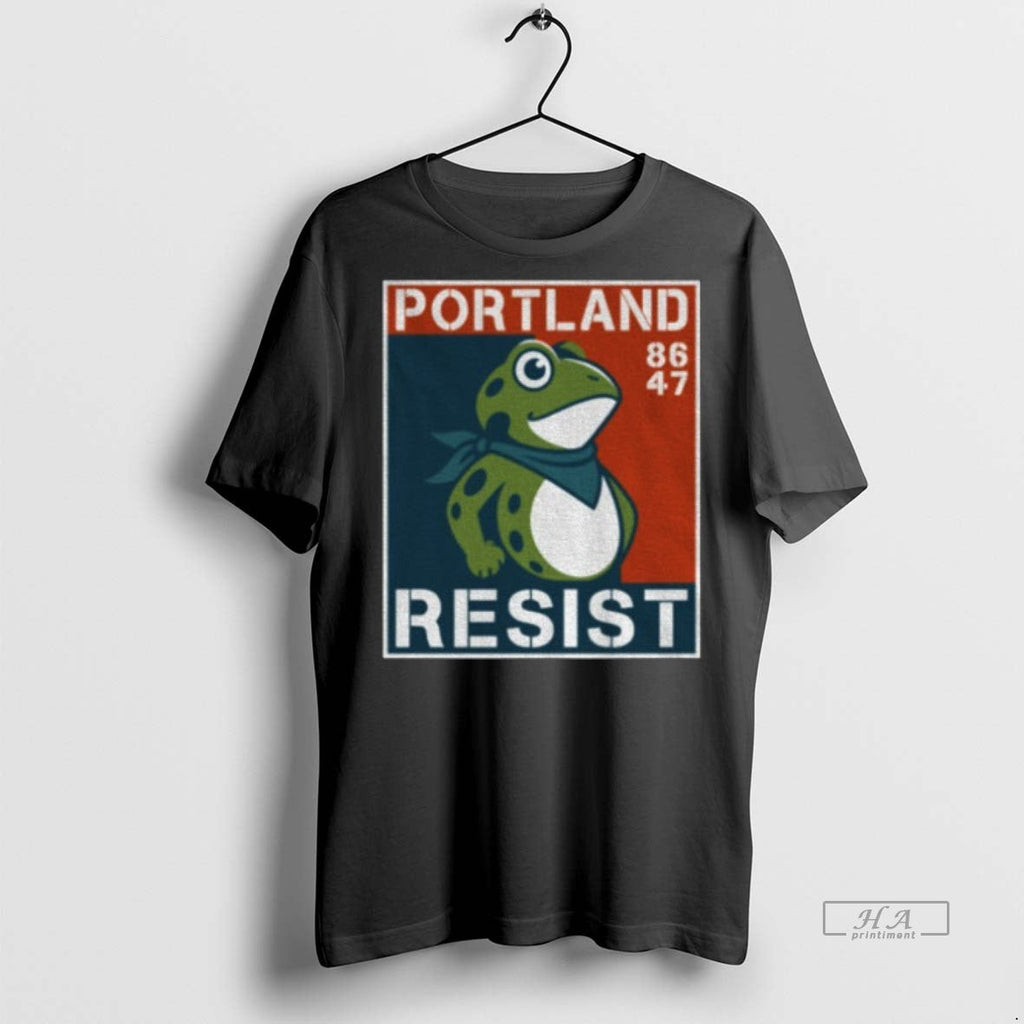 Official Trendy 86 47 Portland Frogs Resist Tee Sweater