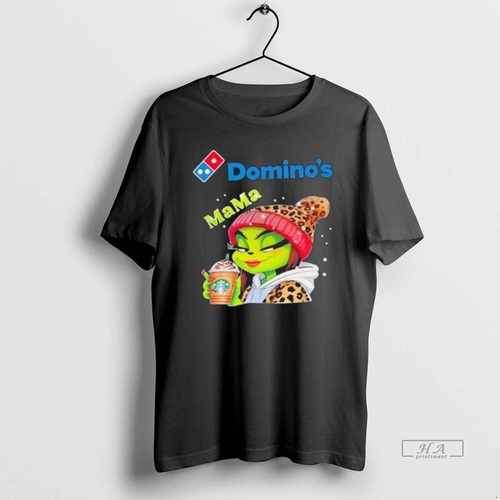 Official Trendy Dominos X Grinch Mama Christmas