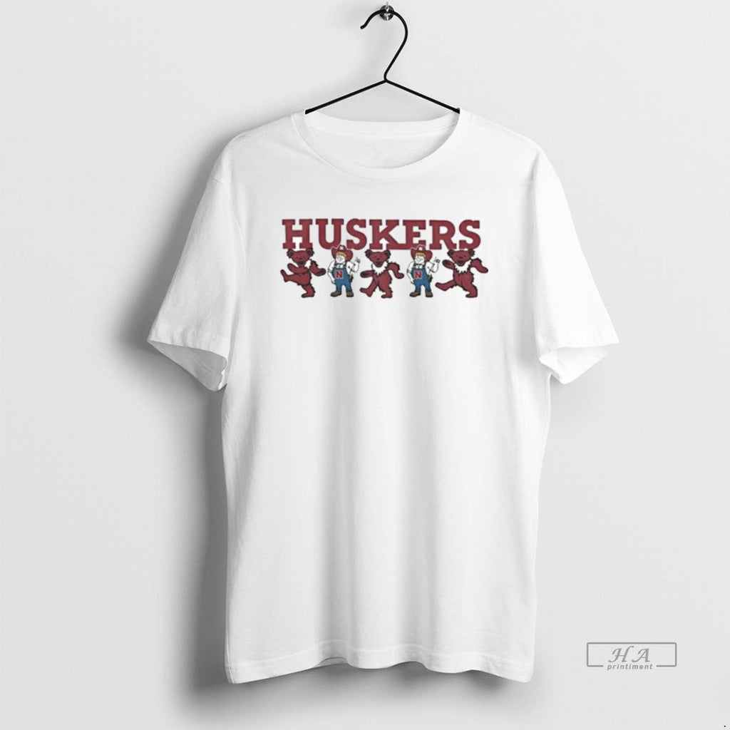 Official Trendy Nebraska Huskers X Grateful Dead Mascot Bears 2025