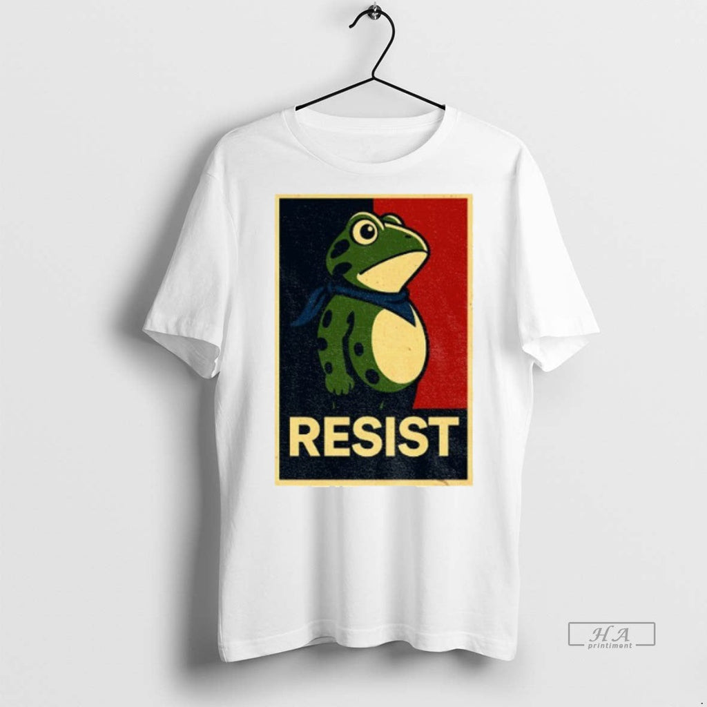 Official Trendy Portland Frog Resist Anti Fascism Political Graphic Tee Sweater