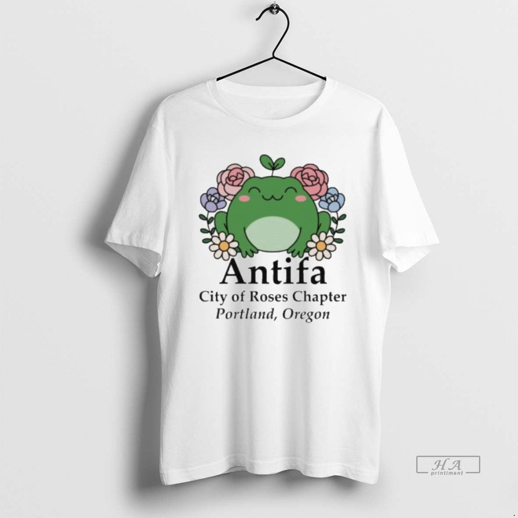Official Trendy Antifa Frog Protest Portland City Of Roses