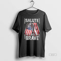 Official Us Veteran Salute The Brave