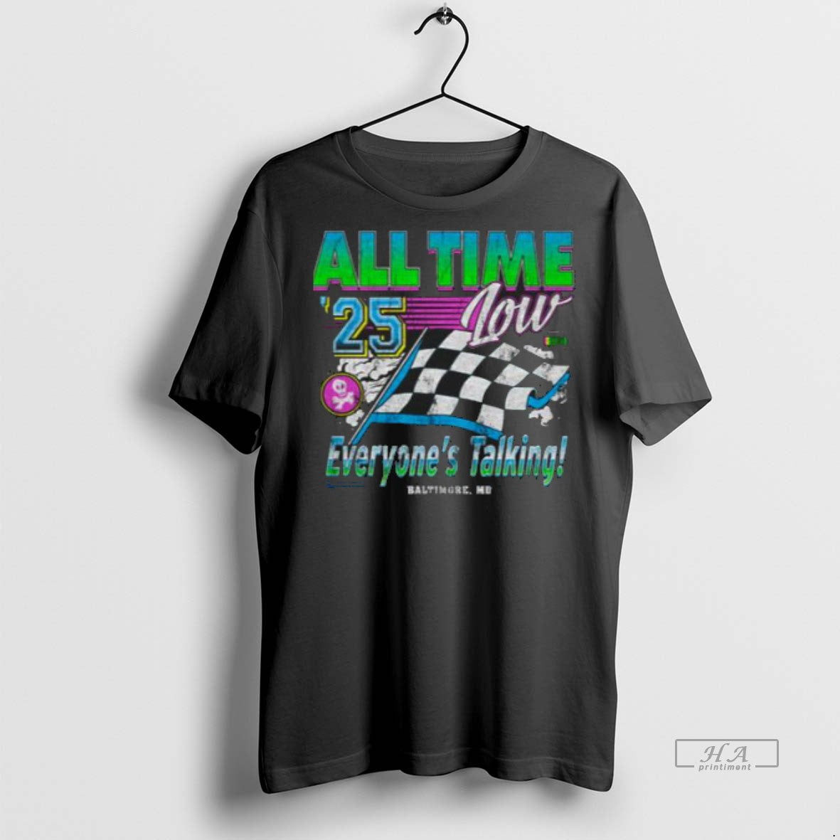 Official All Time Low Everyones Talking Racing Shirts Men Shirt