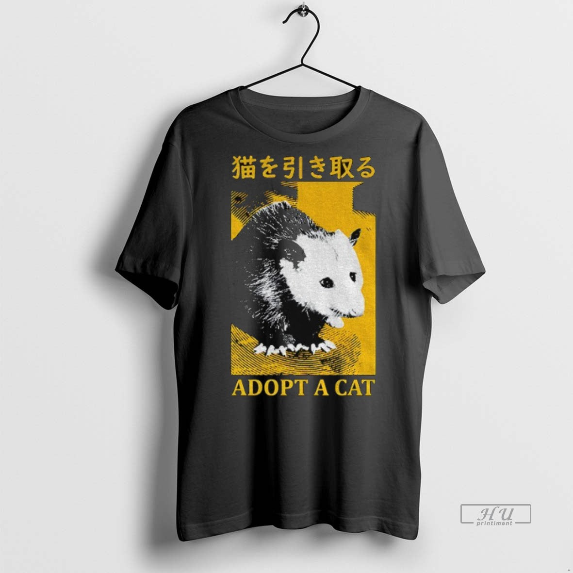 Officials Adopt A Cat Opossum Japanese Tee Shirt Sweater