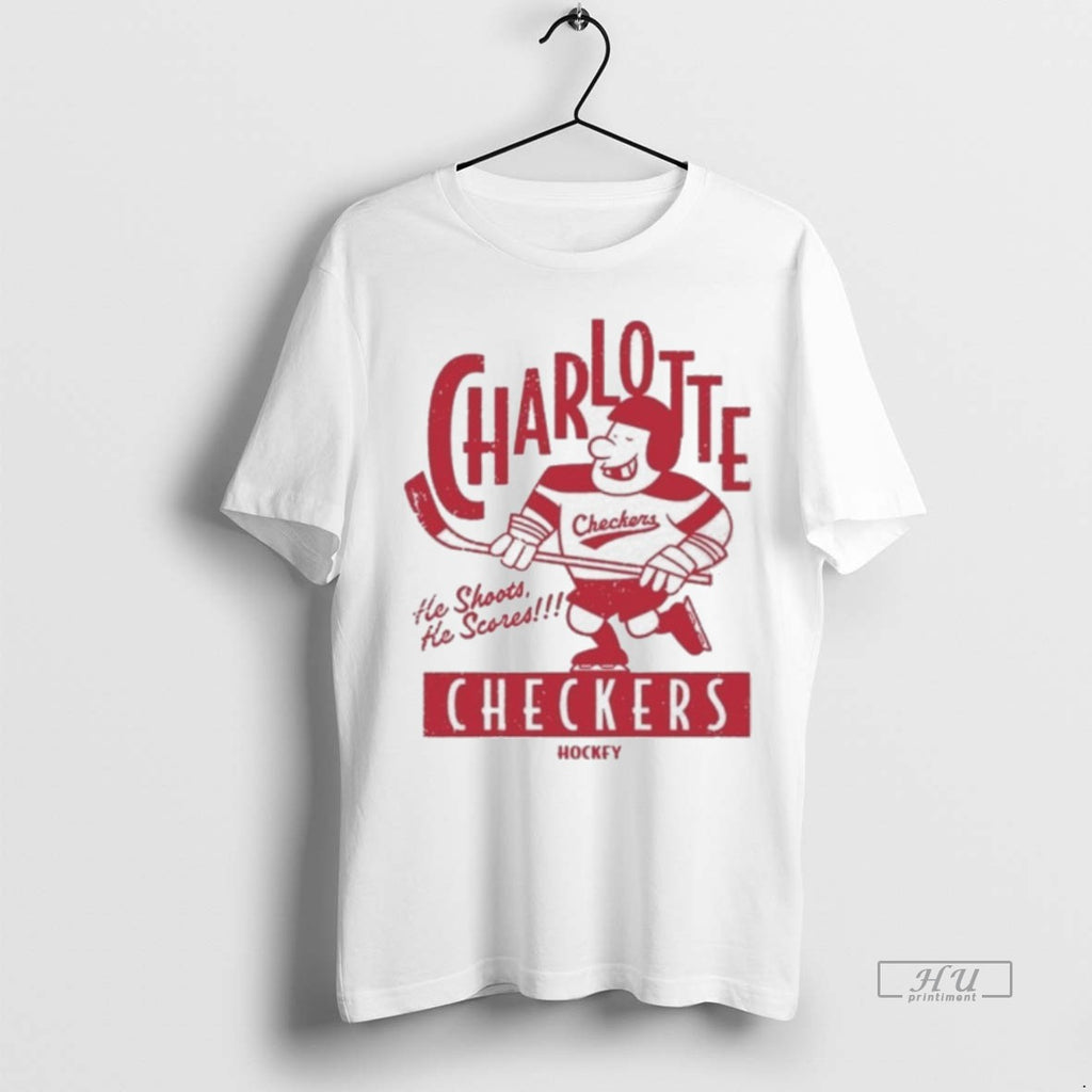 Officials Charlotte Checkers Retro Player Tee Shirt Sweater