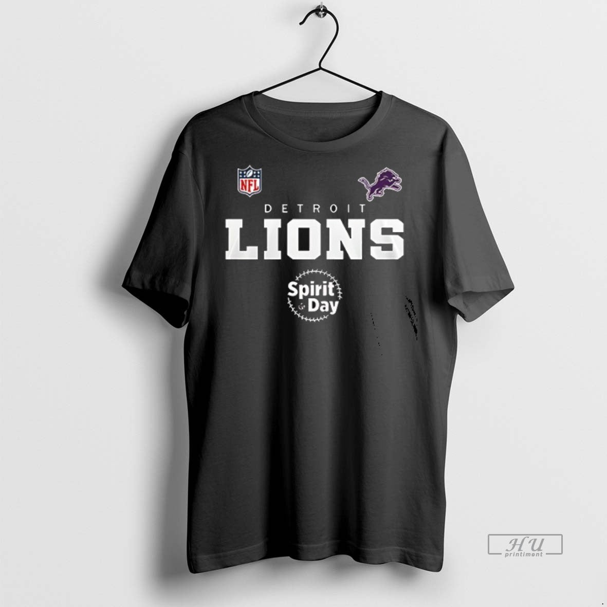 Officials Detroit Lions Stand Against Bullying Spirit Day Double Sided Graphic Tee Shirt Sweater