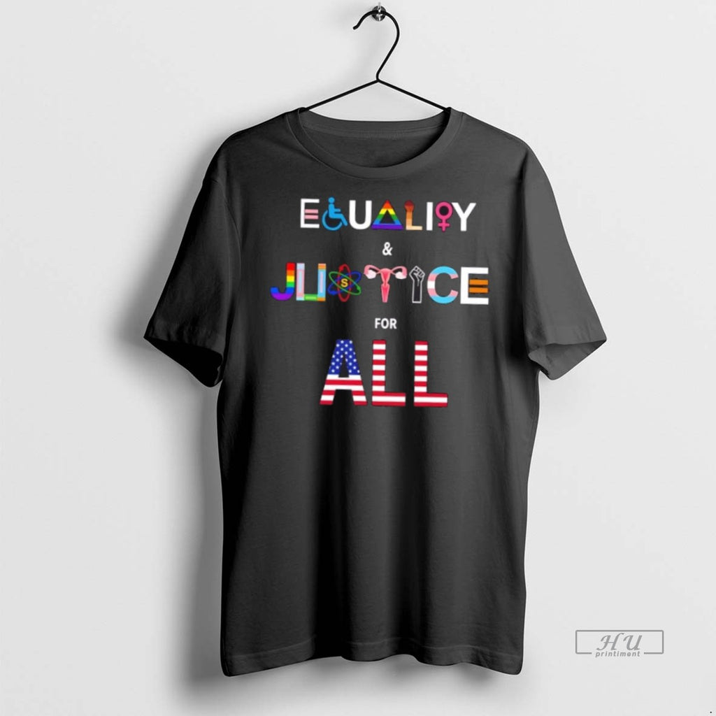 Officials Equality And Justice For All Us Flag Tee Shirt Sweater