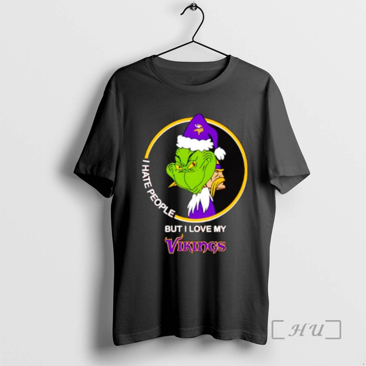 Officials Grinch I Hate People But I Love My Vikings Minnesota Vikings T Shirt Sweater