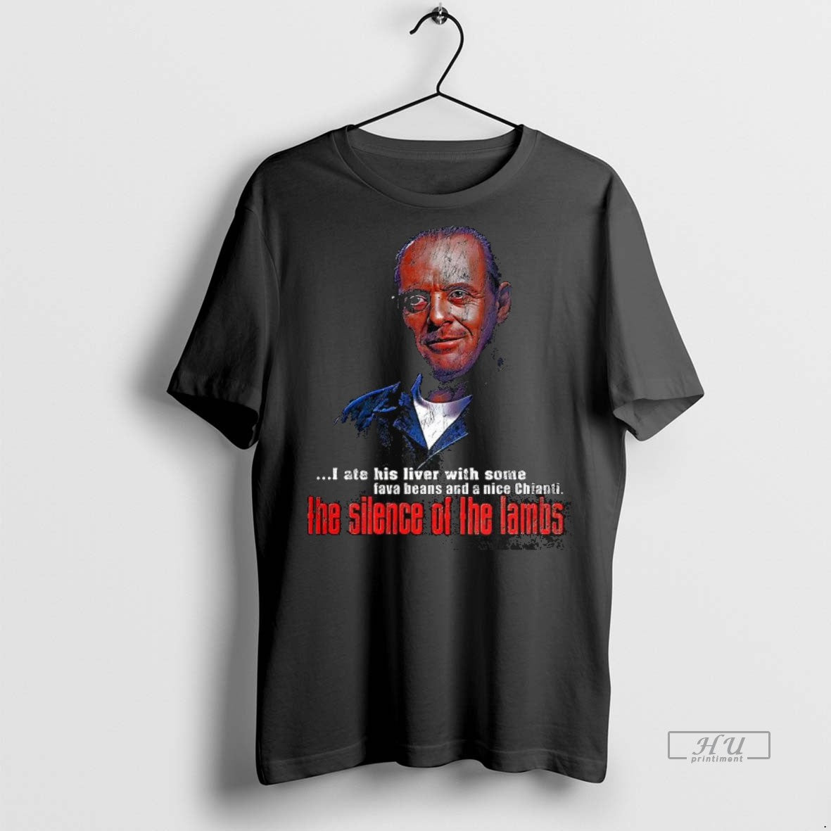 Officials Hannibal Lecter Silence Of The Lambs Villain Character Vintage Halloween Graphic Tee Shirt Sweater