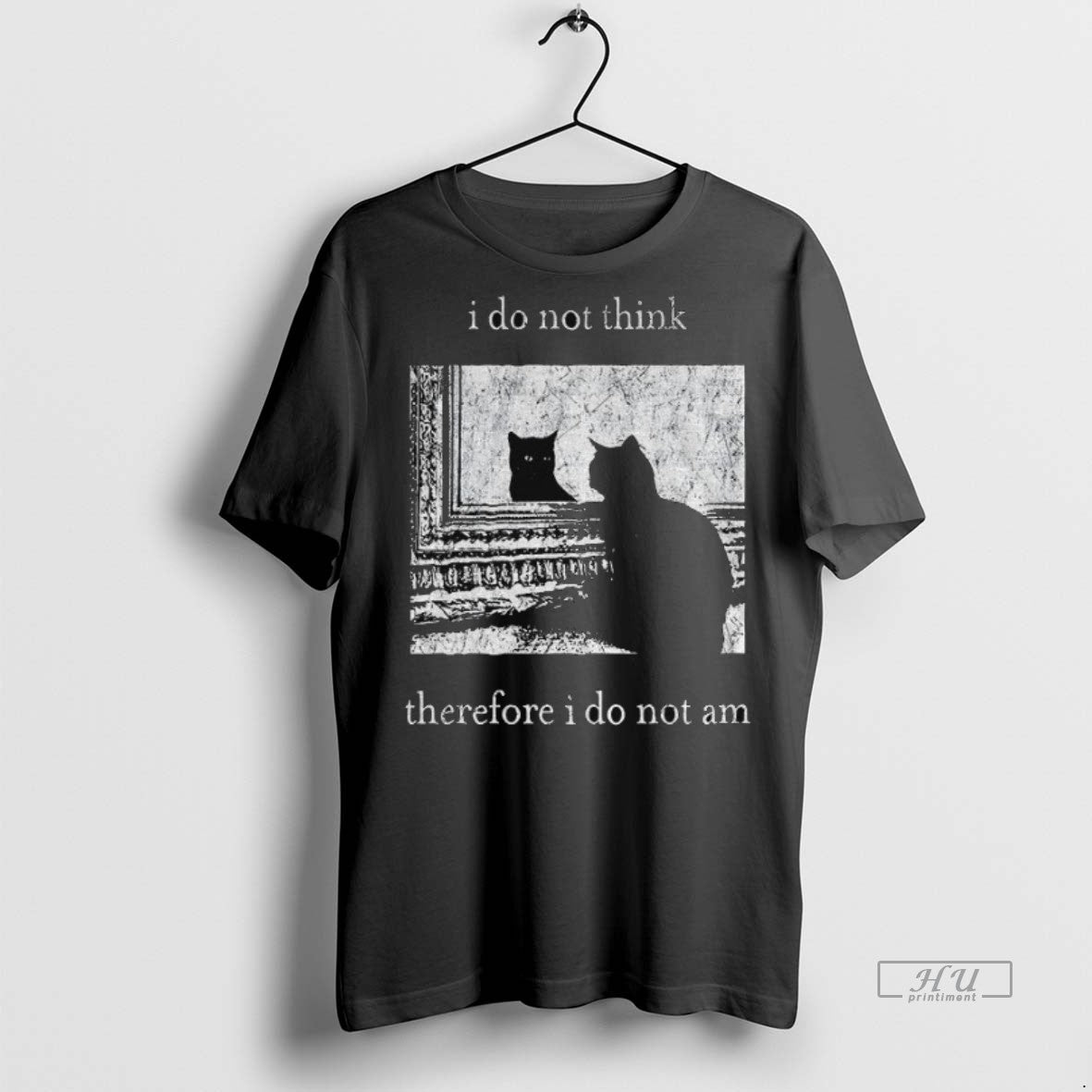 Officials I Do Not Think Therefore I Do Not Am Vintage Black Cat