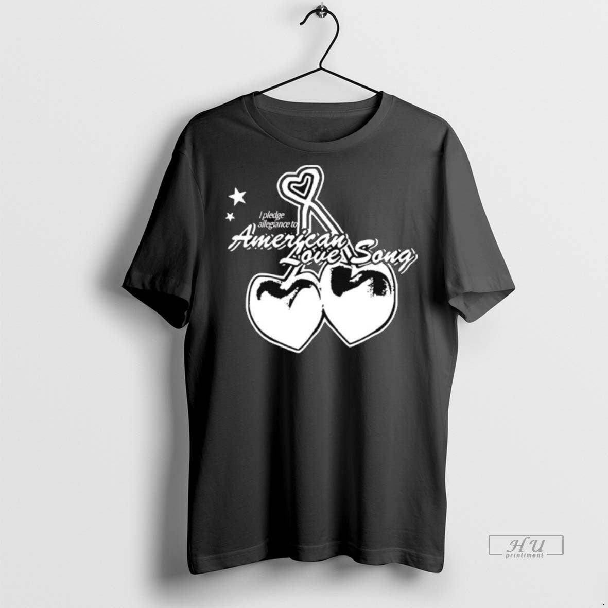 Officials I Pledge Allegiance To American Love Song Cherry Heart T Shirt Sweater