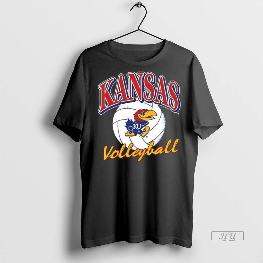 Officials Rally Kansas Jayhawks Womens Volleyball Logo Tee Shirt Sweater