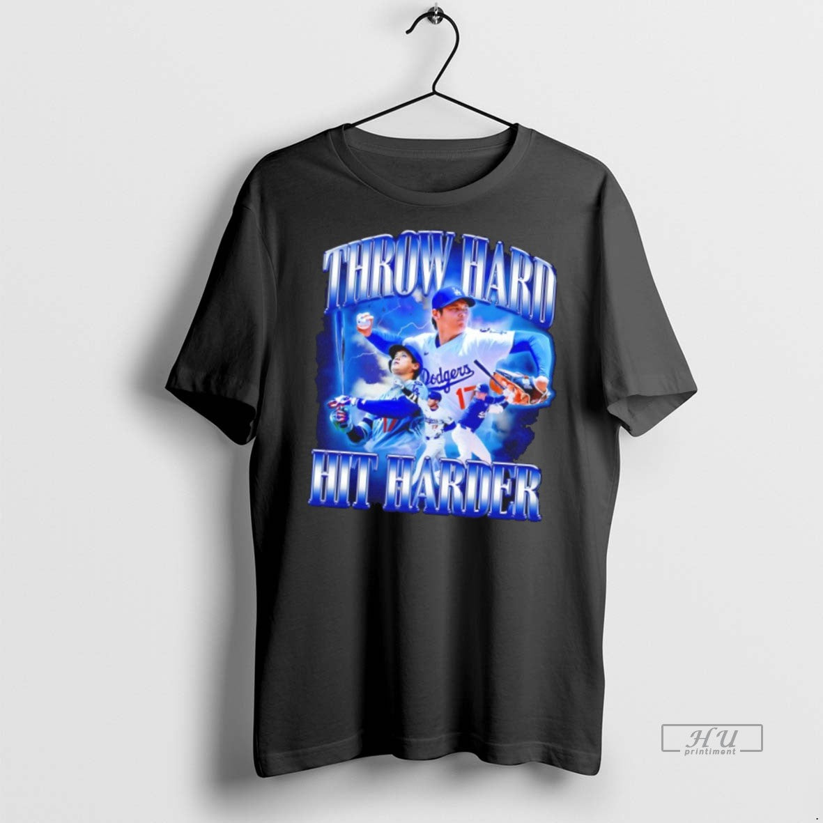 Officials Shohei Ohtani Dodgers Hit Far Throw Hard Hit Harder Tee Shirt Sweater