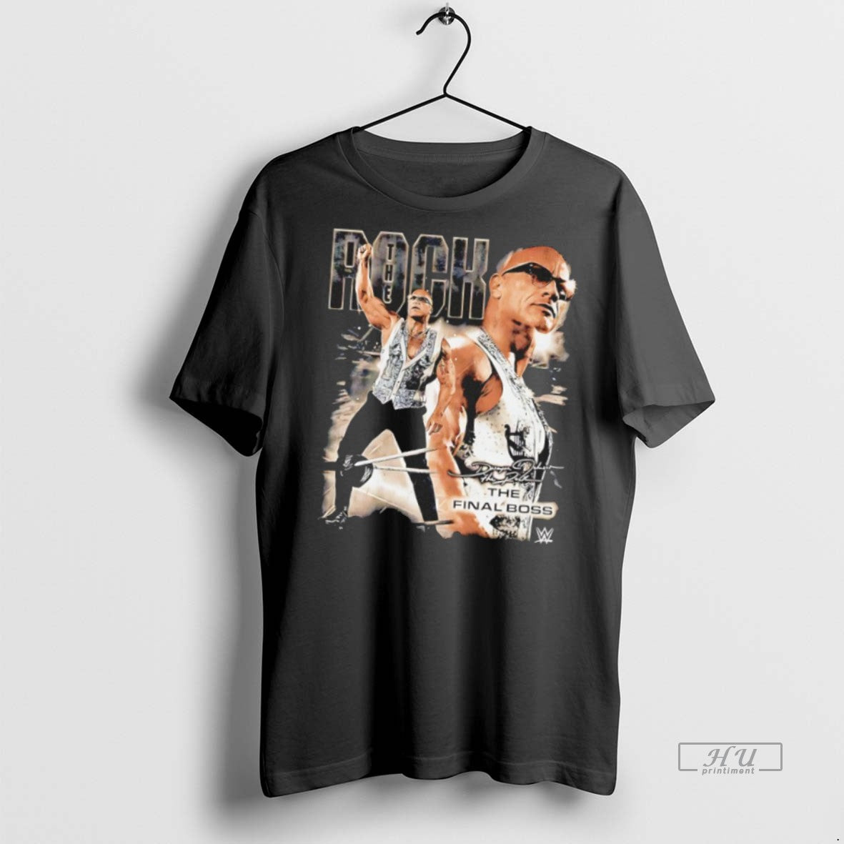 Officials The Rock The Final Boss Signature Vintage Tee Shirt Sweater