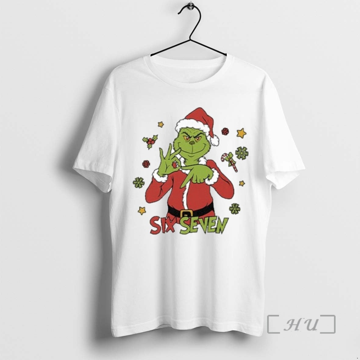 Officials Trending 6 7 Six Seven Meme Grinch Christmas 2025 Tee Shirt Sweater