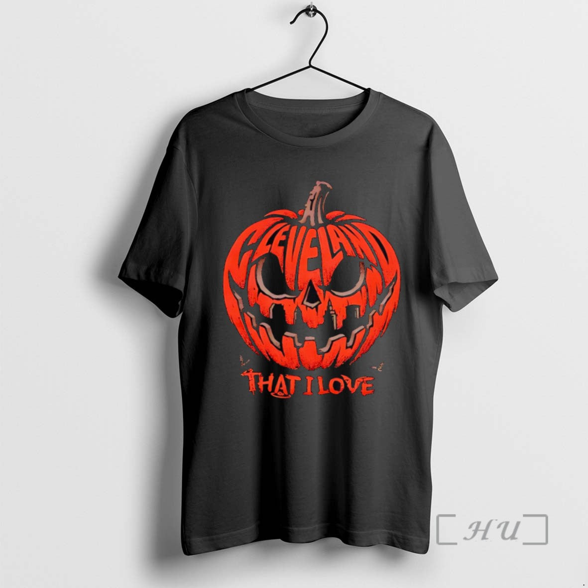 Officials Trending Cleveland That I Love Pumpkin Halloween 2025 Tee Shirt Sweater