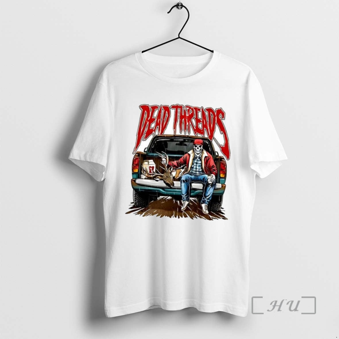 Officials Trending Nice Dead Threads Truck Bed Skeleton Tee Shirt Sweater