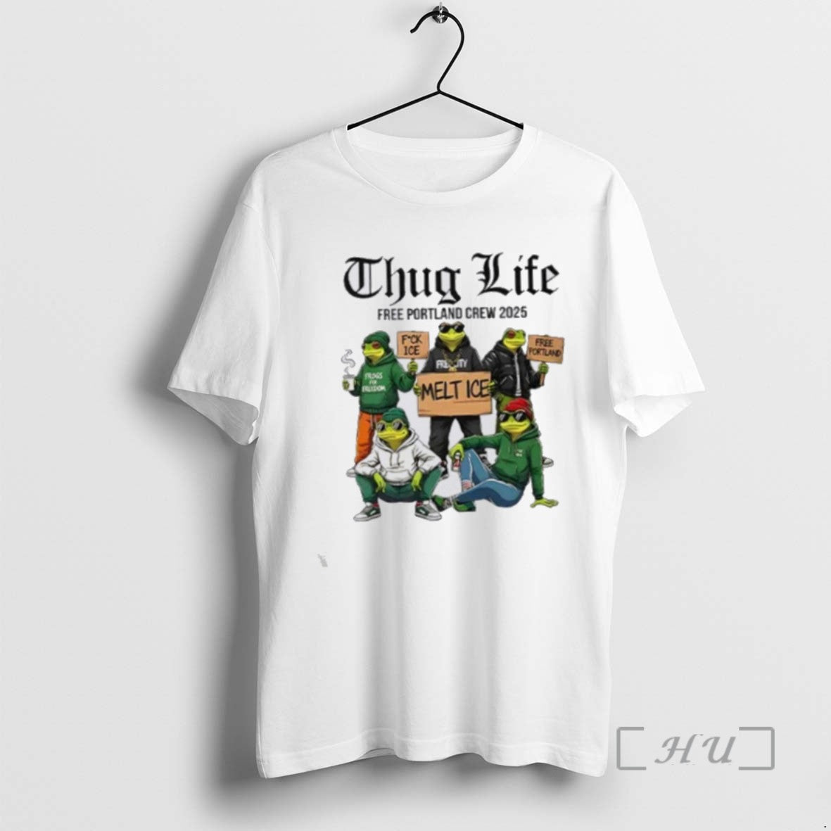 Officials Trending Portland Frog Thug Life Free Portland Crew 2025 Tee Shirt Sweater