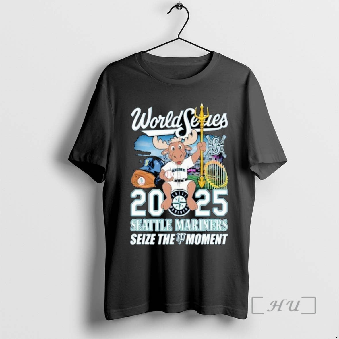 Officials Trending Seattle Mariners World Series 2025 Seize The Moment Mascot Tee Shirt Sweater