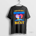 Officials When God Made Grandsons He Gave Me The Best Graphic Tee Shirt Sweater
