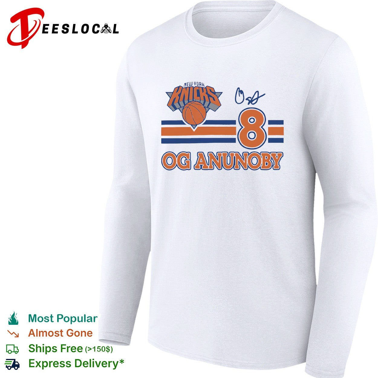 Og Anunoby New York Knicks logo signature shirt