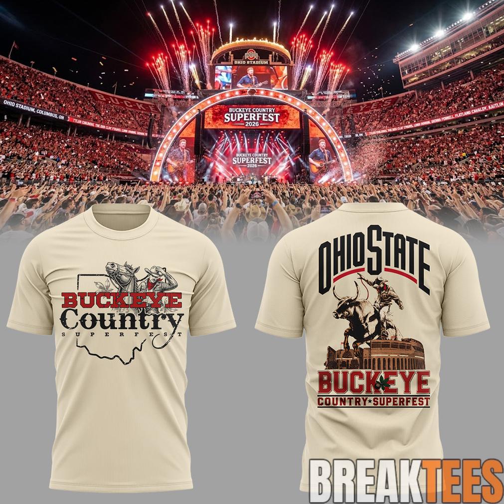 Ohio State Buckeyes Country Superfest 2026 Limited Edition 3D Shirt