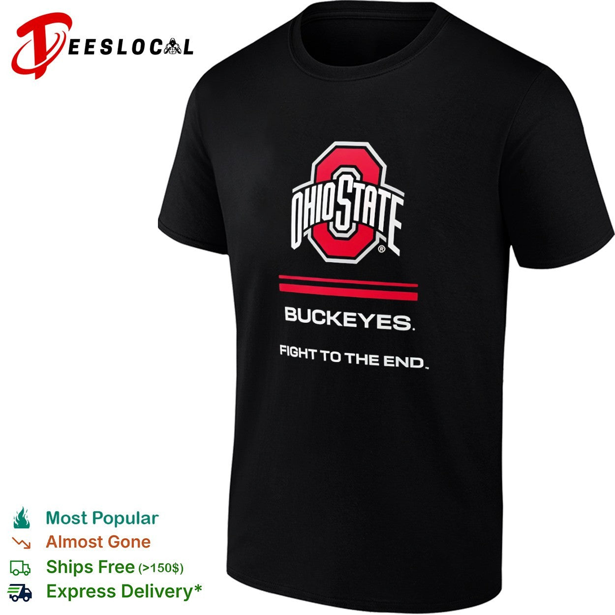 Ohio State Buckeyes Fight to the End Official Team shirt