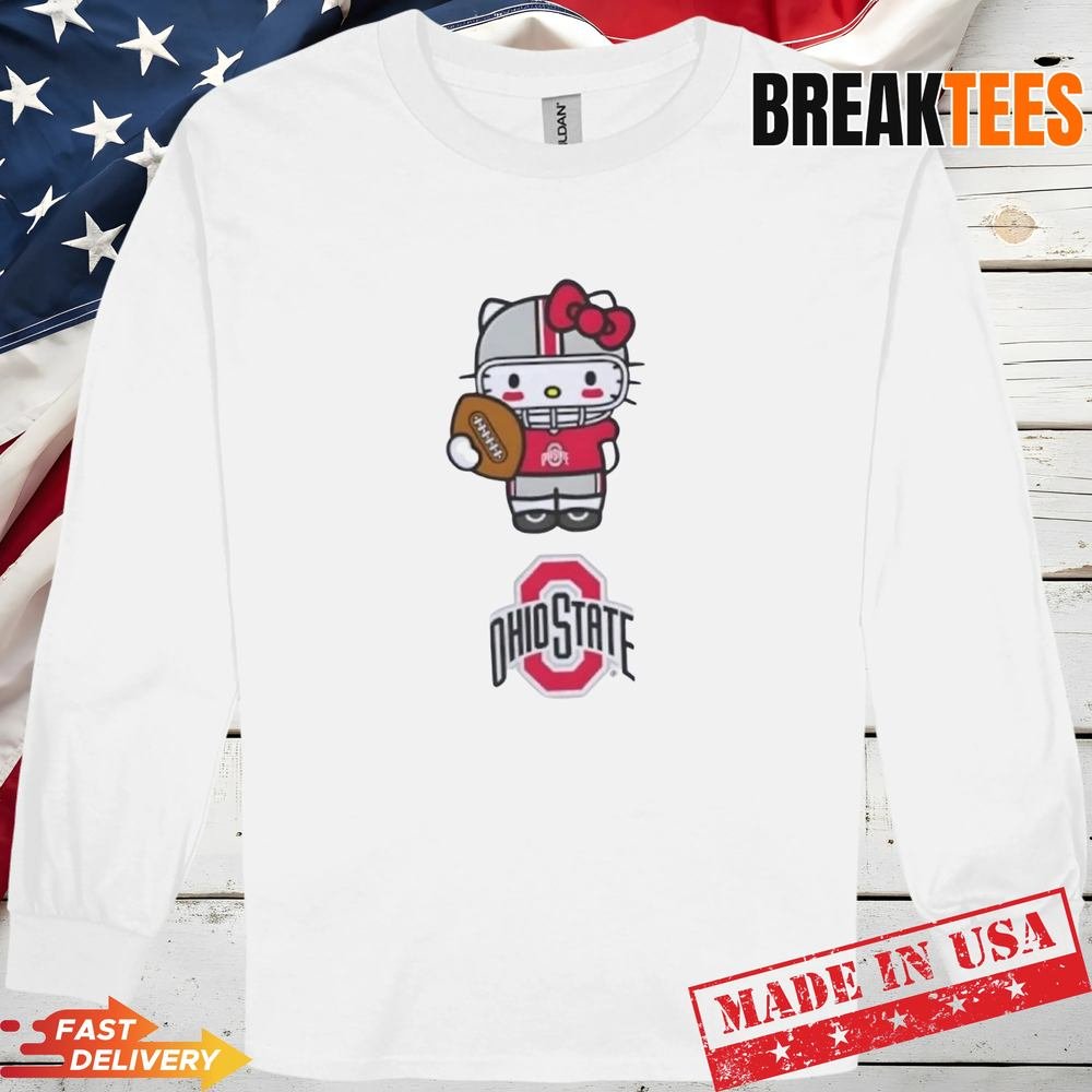 Ohio State Buckeyes Football x Hello Kitty Anime T-Shirt