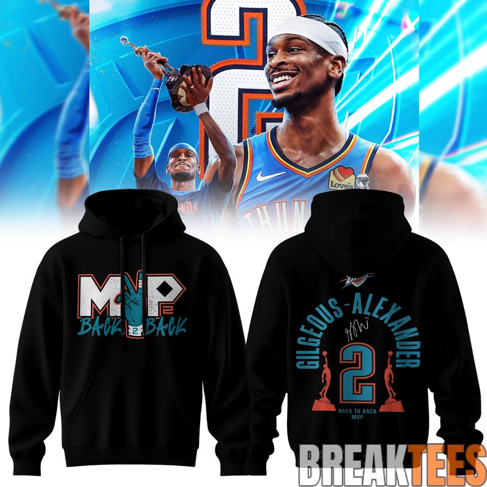 Oklahoma City Thunder 2026 MVP Back-to-Back Signature Hoodie
