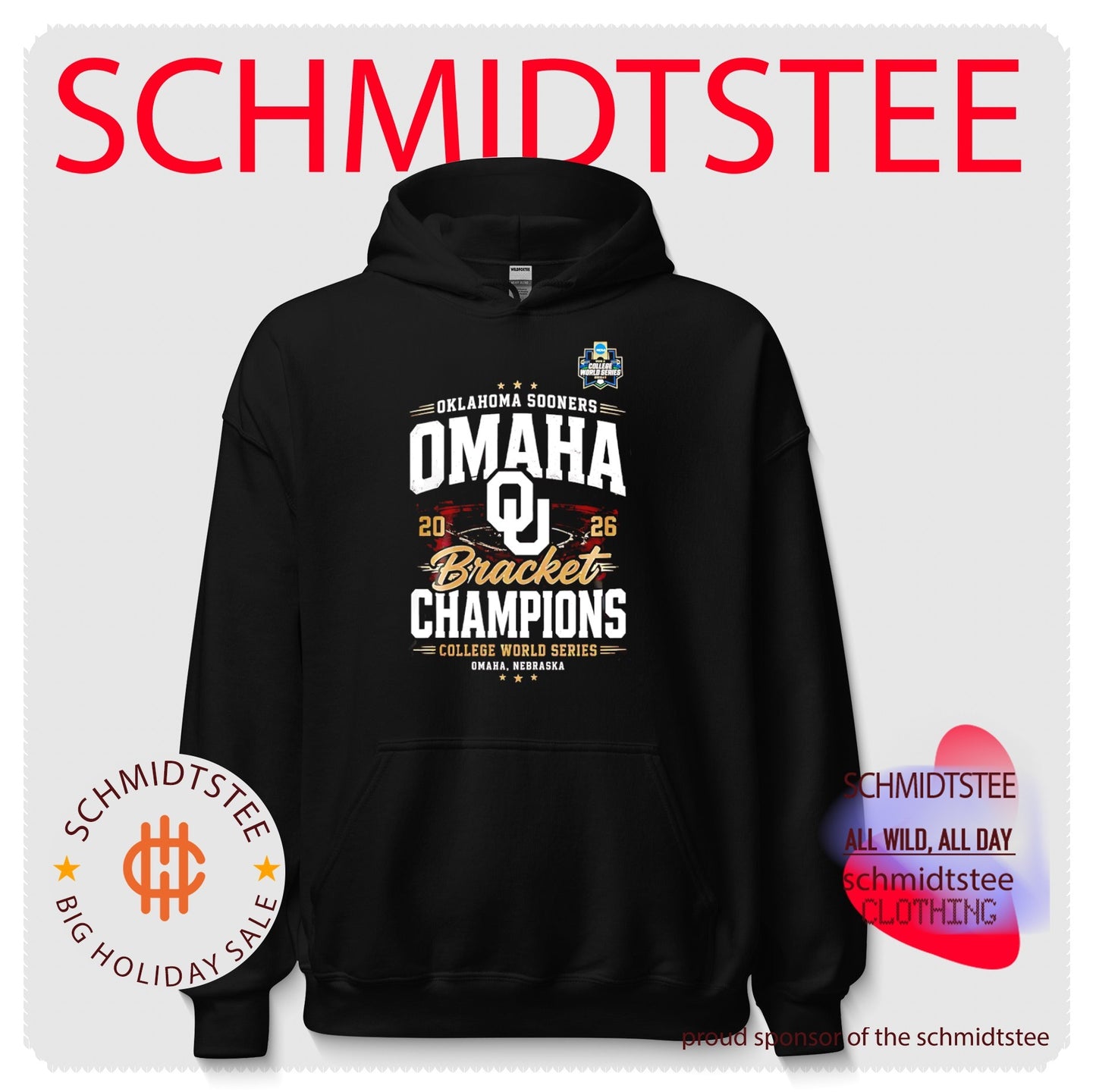 Oklahoma Sooners Baseball 2026 CWS OMAHA Bracket Champions shirt
