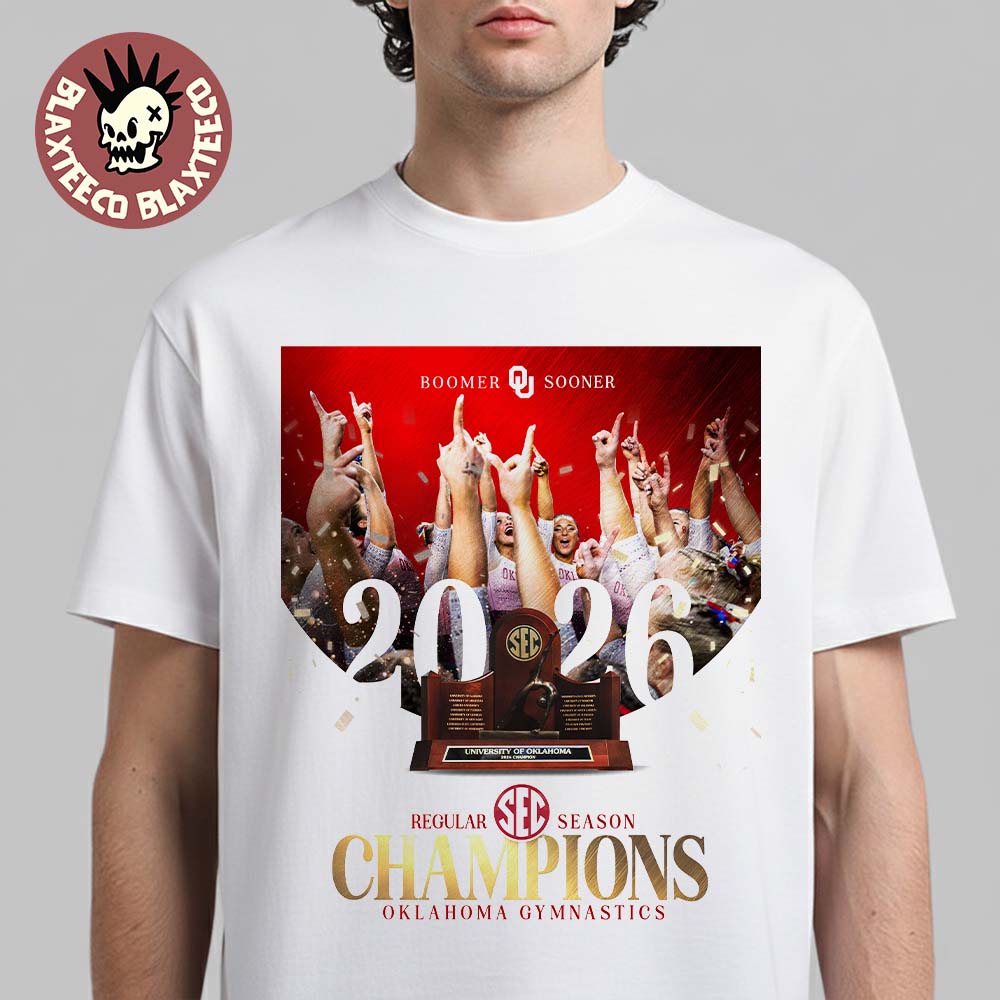 Oklahoma Sooners Women’s Gymnastics 2026 SEC Regular Season Champions T-Shirt
