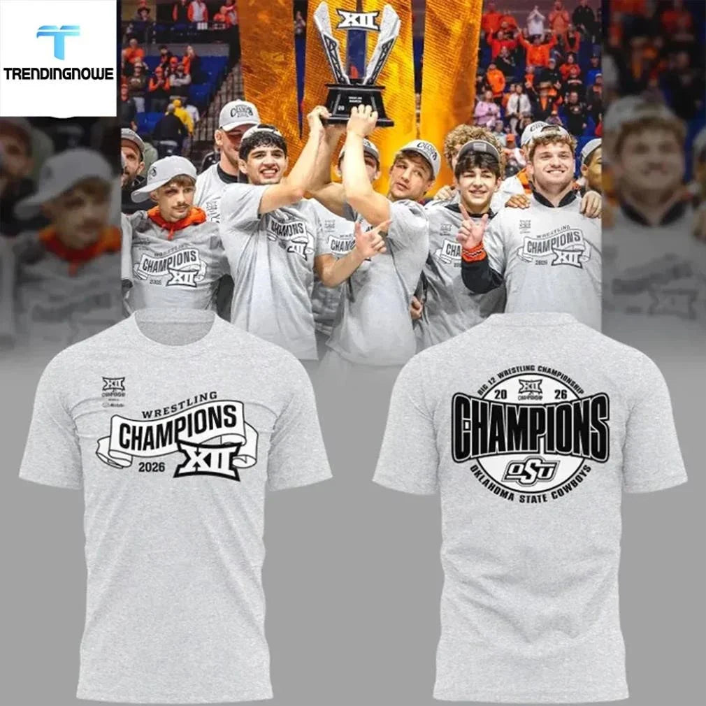 Oklahoma State Cowboys Wrestling 2026 Champions Shirt