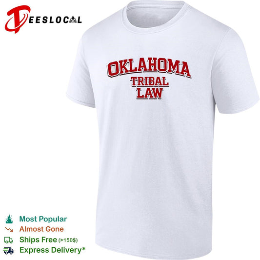 Oklahoma tribal law bold text shirt