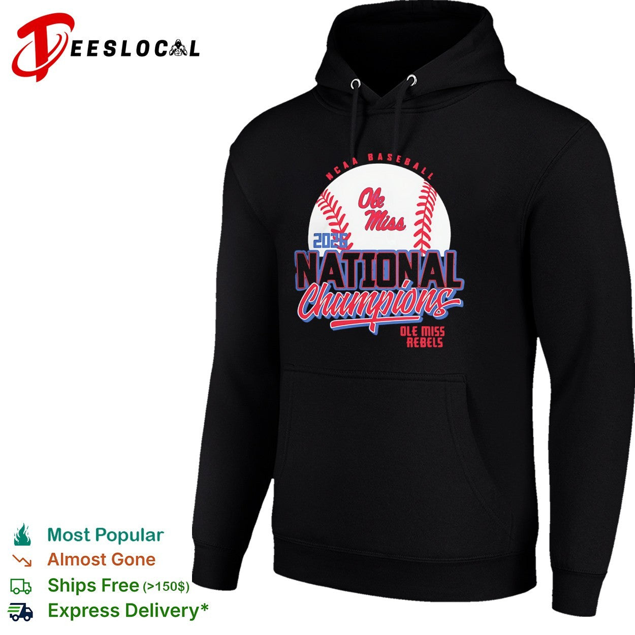 Ole Miss Rebels 2026 NCAA Baseball National Champions Shirt