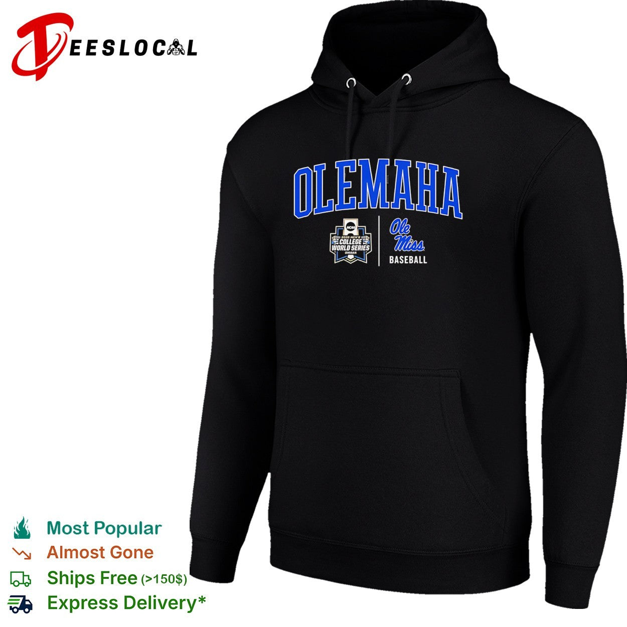 Ole Miss Rebels Baseball Olemaha 2026 Men’s College World Series shirt