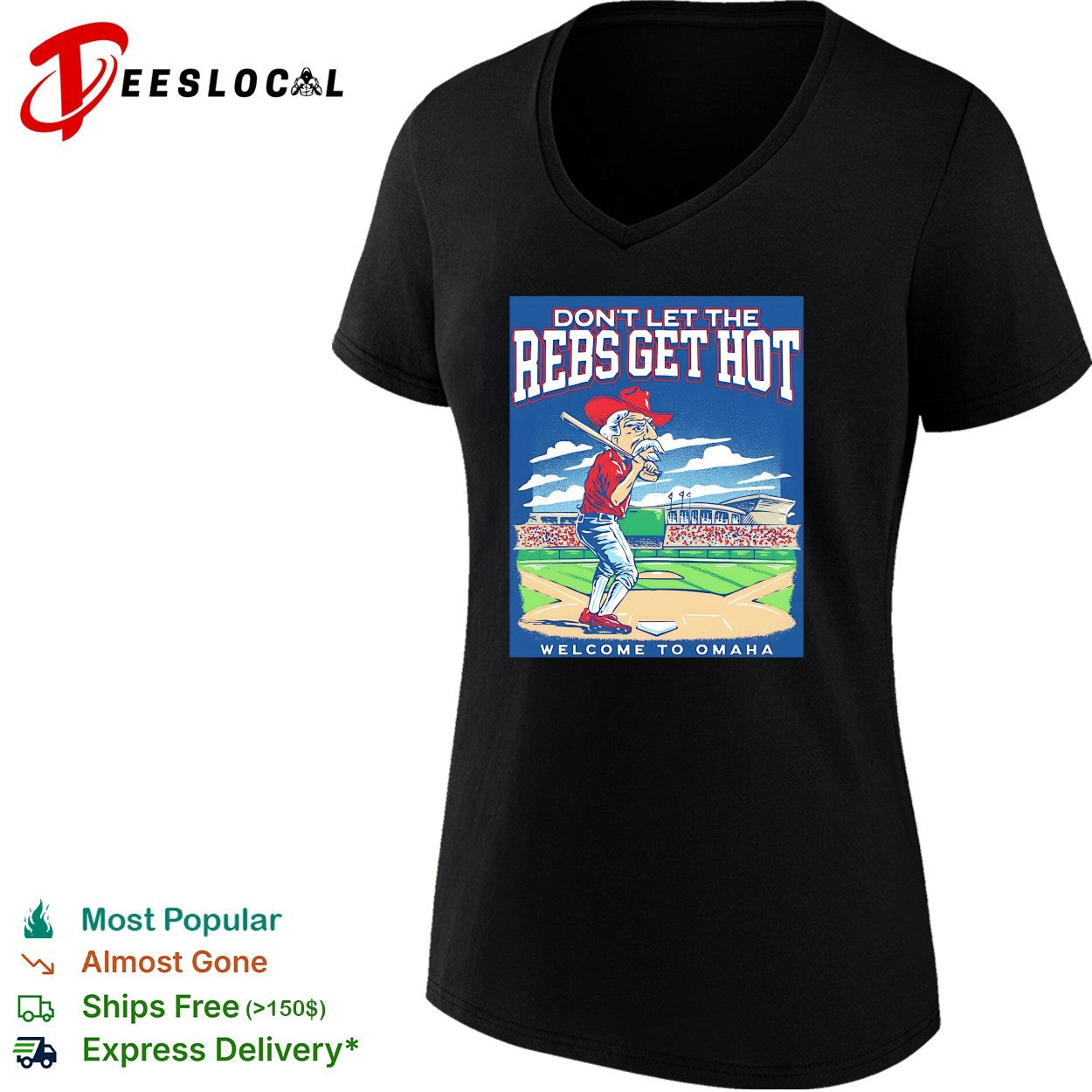 Ole Miss Rebels Don’t Let the Rebs Get Hot Welcome to Omaha College World Series shirt