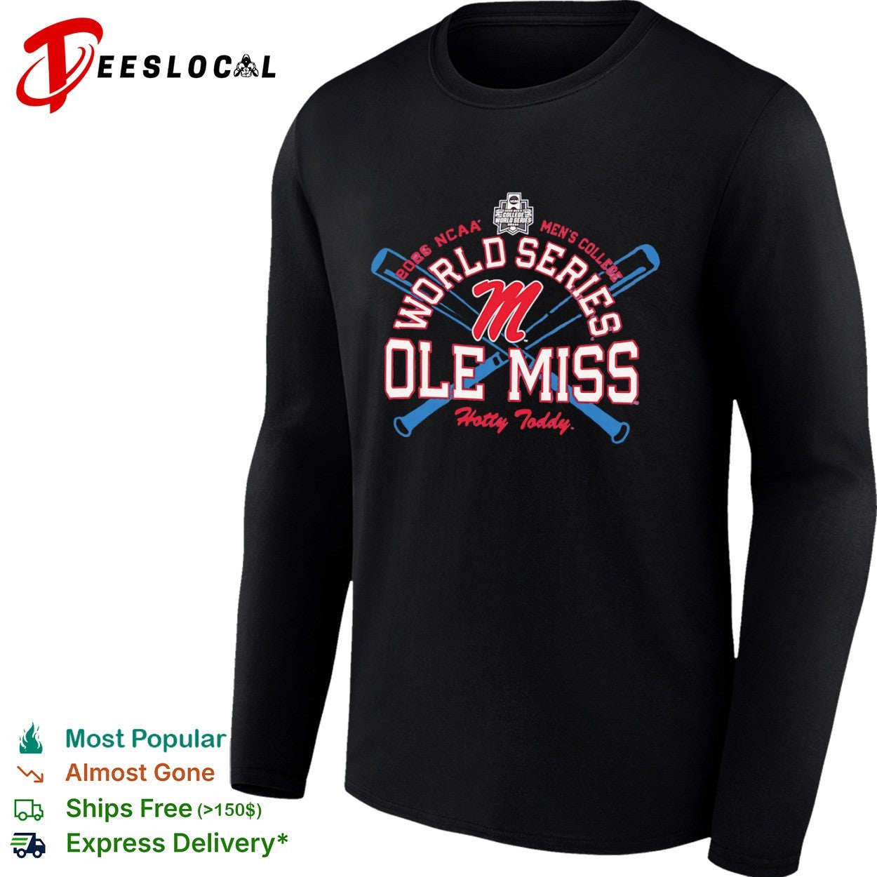 Ole Miss Rebels NCAA Men’s College World Series 2026 shirt