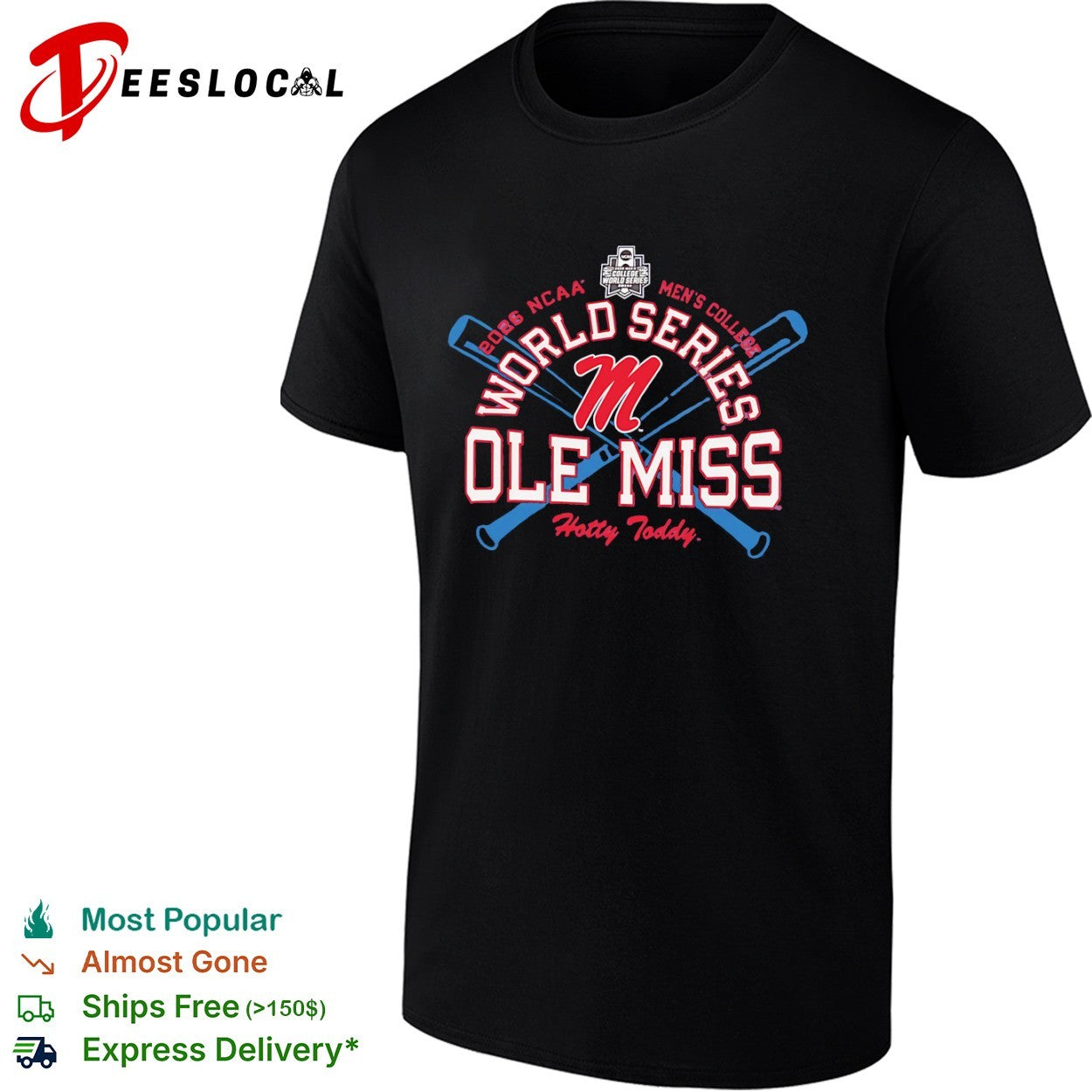 Ole Miss Rebels NCAA Men’s College World Series 2026 shirt