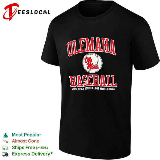 Olemaha Ole Miss Baseball 2026 NCAA Men’s College World Series shirt