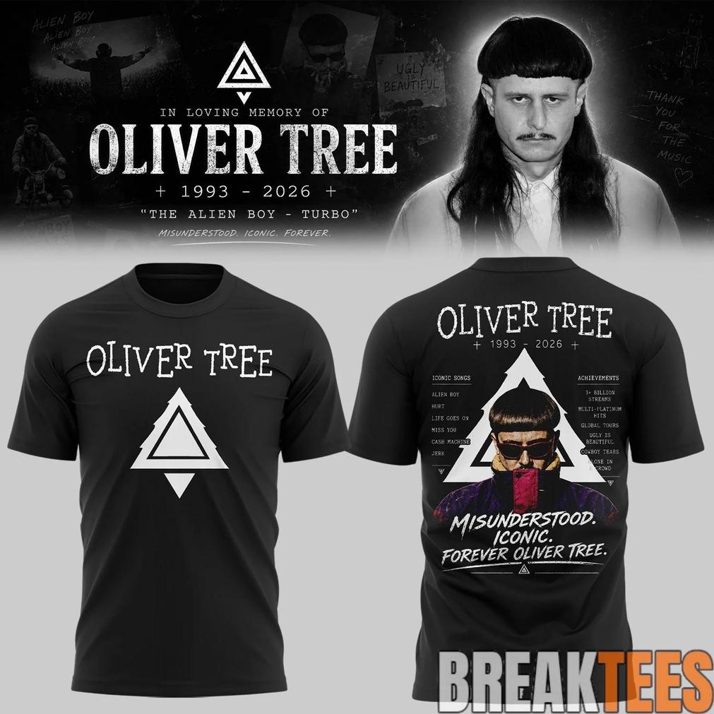 Oliver Tree In Loving Memory Black Limited Edition 3D T-Shirt