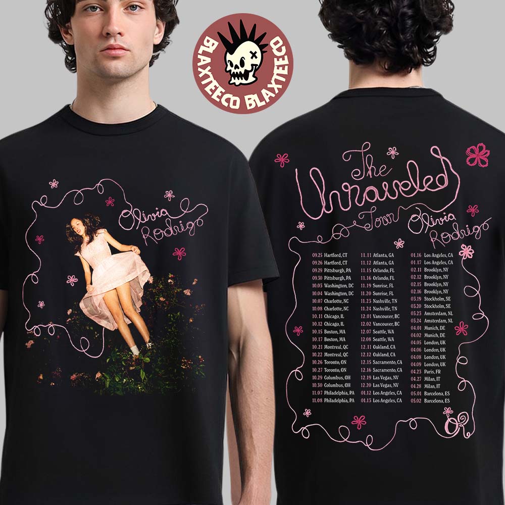Olivia Rodrigo The Unraveled Tour 2026 T-Shirt