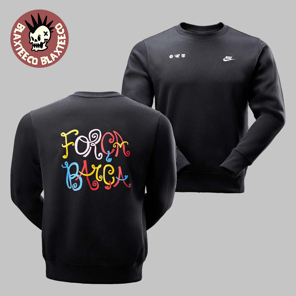 Olivia Rodrigo X Nike FC Barcelona X Spotify Forca Barca Crewneck Sweatshirt