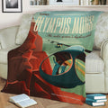 Olympus Mons Fleece Throw Blanket