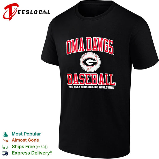 Oma Dawgs Baseball 2026 Ncaa Men’s College World Series University of Georgia Bulldogs shirt