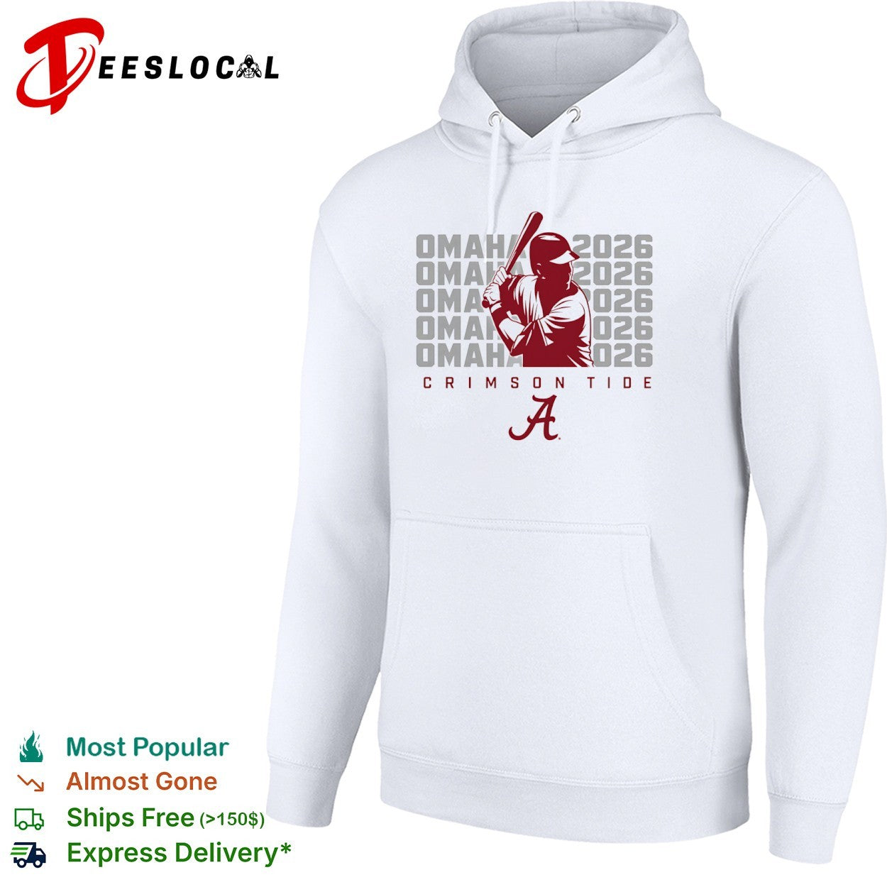 Omaha 2026 Alabama Crimson Tide Baseball Logo shirt